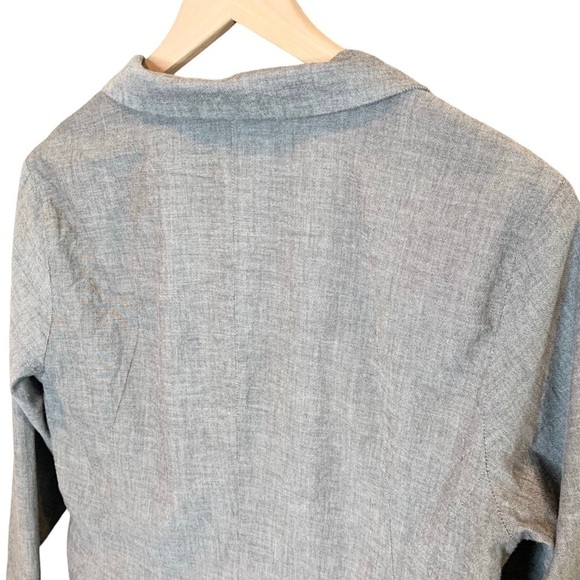 Women's Horny Toad gray organic cotton lightweight blazer jacket size large - Picture 4 of 10